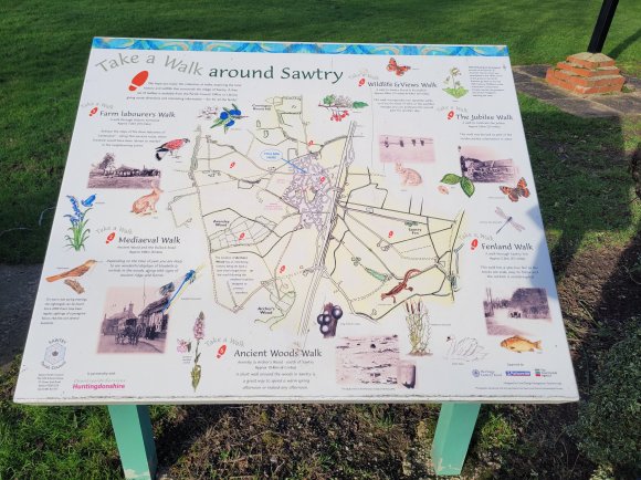 Walk Around Sawtry Sign