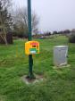 Image: Defibrillator at St. Judith's Field