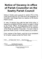 Councillor vacancy notice